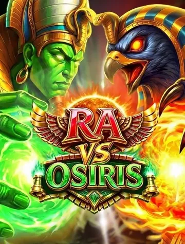 Ra à tête de faucon affronte un Osiris au visage vert dans Ra vs Osiris de Pragmatic Play